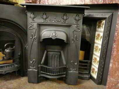 Pretty Art Nouveau Bedroom Fireplace 895B Oldfireplaces