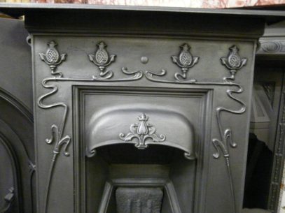 Pretty Art Nouveau Bedroom Fireplace 895B Oldfireplaces