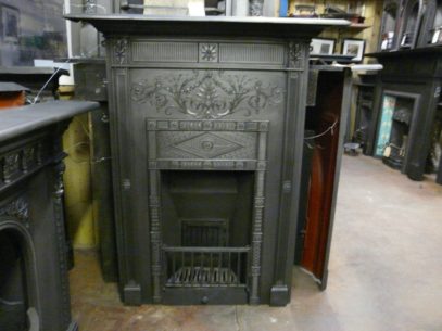 077-214 Victorian Cast Iron Fireplace