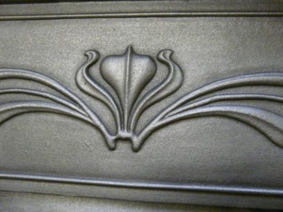 Antique Edwardian Art Nouveau Bedroom Fireplace - 274B - Image 5