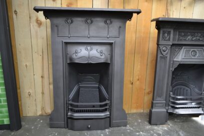 Art Nouveau Cast Iron Fireplace 4550MC - Oldfireplaces