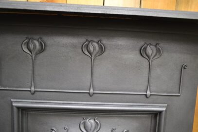 Art Nouveau Cast Iron Fireplace 4550MC - Oldfireplaces