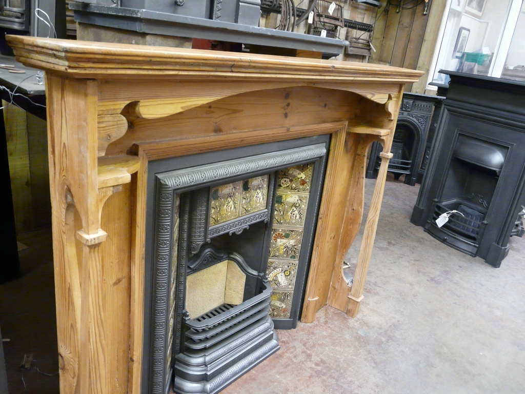 015WS Arts & Crafts Fire Surround London Old Fireplaces