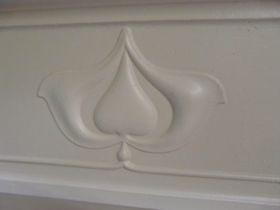 Reclaimed Art Nouveau Cast Iron Fireplace - 201MC  - Image 6