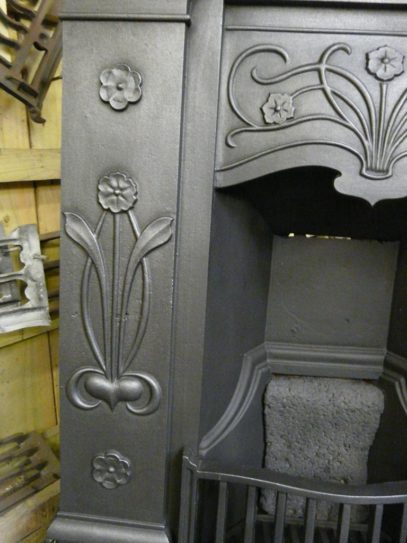 Art Nouveau Bedroom Fireplace 223B - Image 8