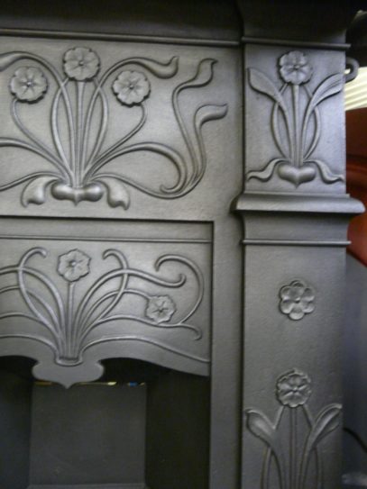 Art Nouveau Bedroom Fireplace 223B - Image 9