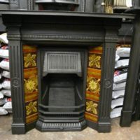 Victorian Tiled Fireplace - 267TC