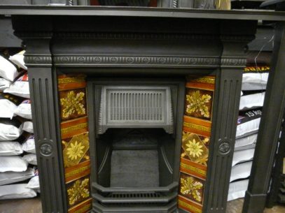 Victorian Tiled Fireplace - 267TC