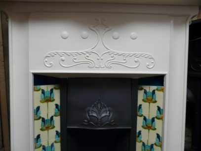 069TC-1225_Original_Art_Nouveau_Tiled_Combination_Fireplace