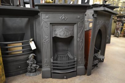 Reclaimed Art Nouveau Bedroom Fireplace 1930B Antique Fireplace Company