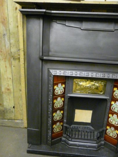 087CS-1060 - Art Deco Cast Iron Fireplace Surround - Image 6