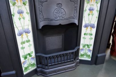 Reclaimed Art Nouveau Tiled Fireplace 1104TC - Oldfireplaces