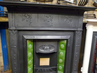 Art Nouveau Cast Iron Surround - 094CS-1183 - Image 2