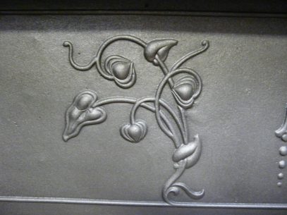 Art Nouveau Cast Iron Surround - 094CS-1183 - Image 4