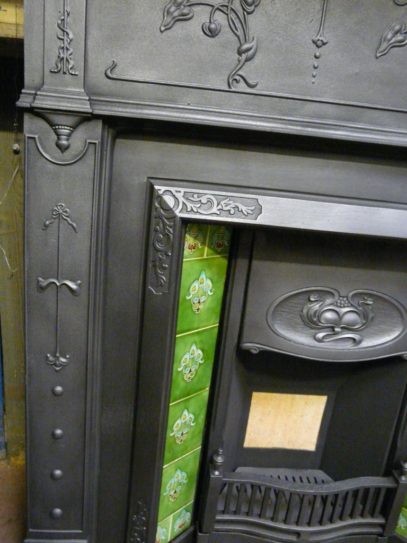 Art Nouveau Cast Iron Surround - 094CS-1183 - Image 5
