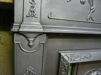 Art Nouveau Cast Iron Surround - 094CS-1183 - Image 6