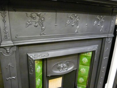 Art Nouveau Cast Iron Surround - 094CS-1183 - Image 9