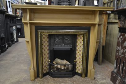 Arts & Crafts Pine Fire Surround 1077WS Old Fireplaces