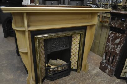 Arts & Crafts Pine Fire Surround 1077WS Old Fireplaces