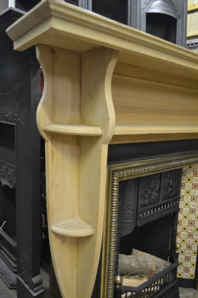 Arts & Crafts Pine Fire Surround 1077WS Old Fireplaces