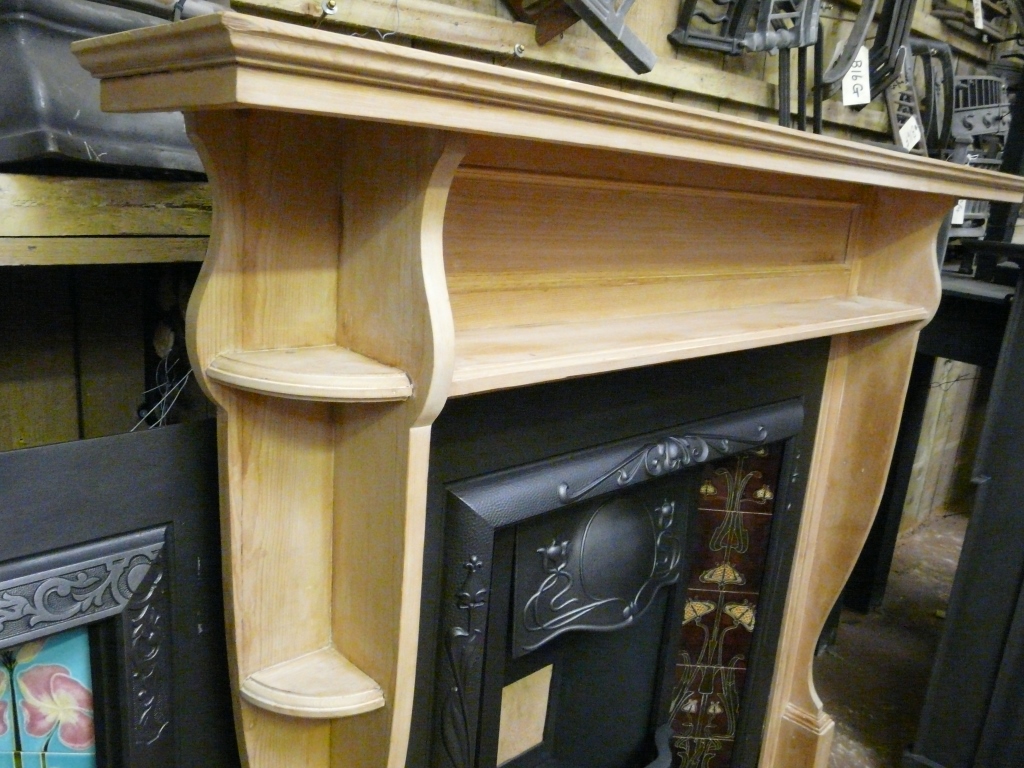 244WS_1077_Arts_&_Crafts_Pine_Fireplace_Surround Old Fireplaces