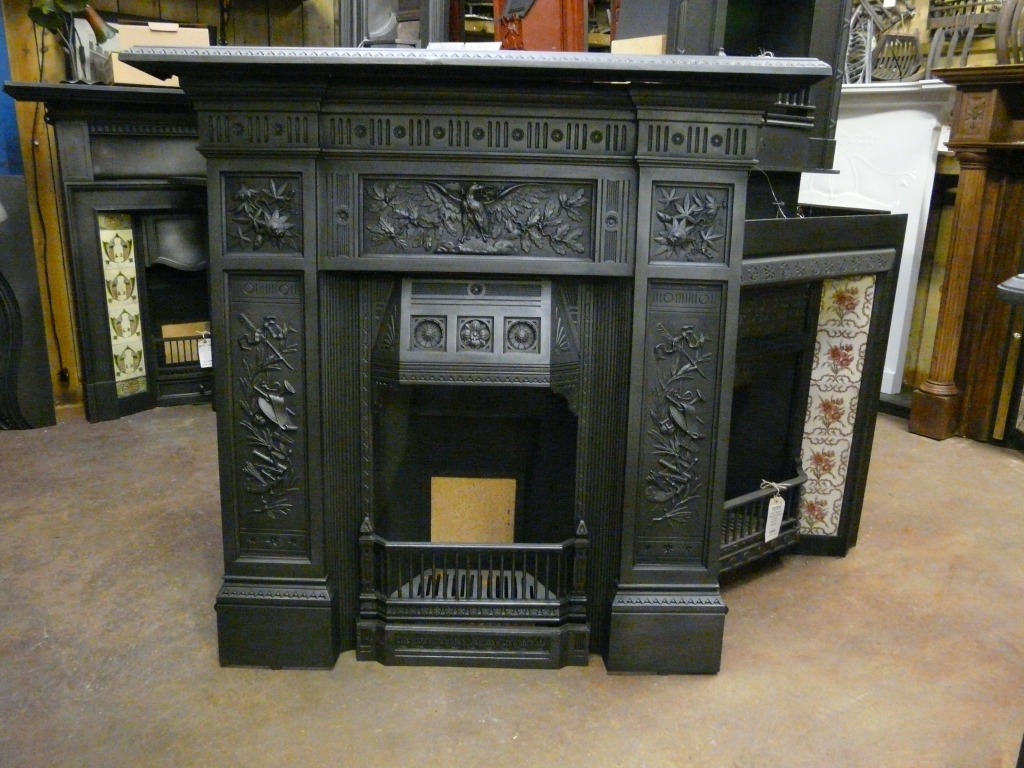 victorian fireplace grill