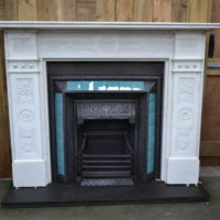 Victorian Carved Carrara Marble Fire Surround 1275MS