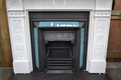 Victorian Carved Carrara Marble Fire Surround 1275MS