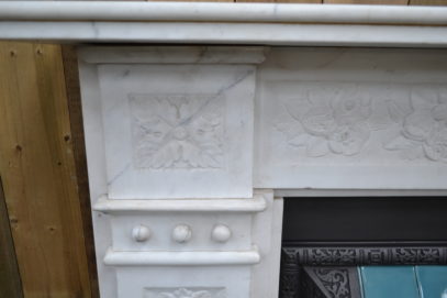 Victorian Carved Carrara Marble Fire Surround 1275MS