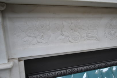 Victorian Carved Carrara Marble Fire Surround 1275MS