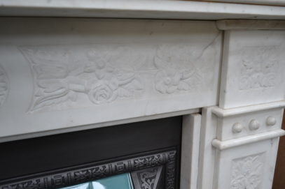 Victorian Carved Carrara Marble Fire Surround 1275MS