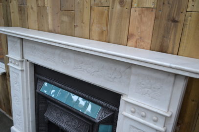 Victorian Carved Carrara Marble Fire Surround 1275MS