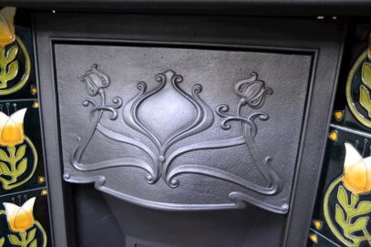 Art Nouveau Tiled Combination Fireplace - 1292TC - Antique Fireplace Co
