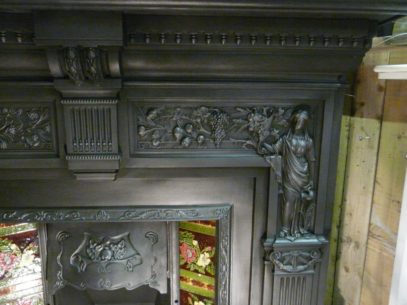 036CS_1324_Victorian_'Peace_&_Plenty'_Cast_Iron_Fireplace_Surround