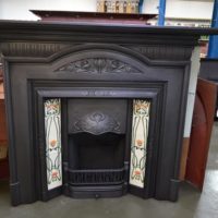 Art Nouveau Cast Iron Fire Surround 1686CS - Oldfireplaces