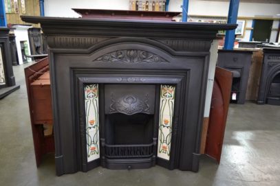 Art Nouveau Cast Iron Fire Surround 1686CS - Oldfireplaces