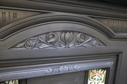 Art Nouveau Cast Iron Fire Surround 1686CS - Oldfireplaces