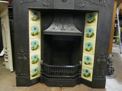 222TC_1367_Edwardian_Art_Nouveau_Tiled_Fireplace