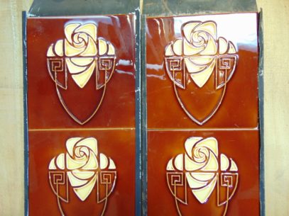 Art Nouveau/Arts & Crafts Fireplace Tiles - AN042 - Image 3