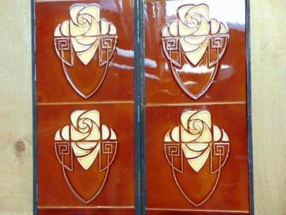 Art Nouveau/Arts & Crafts Fireplace Tiles - AN042 - Image 5