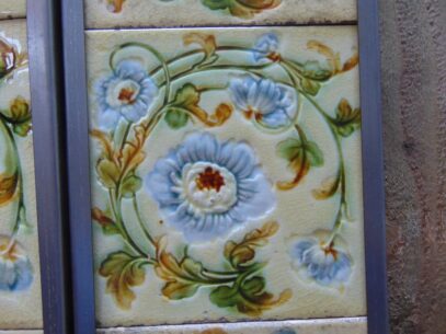 Victorian Majolica Fireplace Tiles - V057 Oldfireplaces