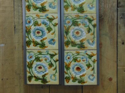 Victorian Majolica Fireplace Tiles - V057 Oldfireplaces