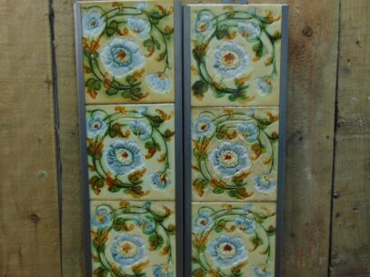 Victorian Majolica Fireplace Tiles - V057 Oldfireplaces