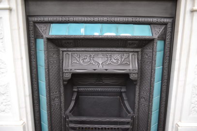 Victorian Tiled Insert 1496TI - Antique Fireplace Co