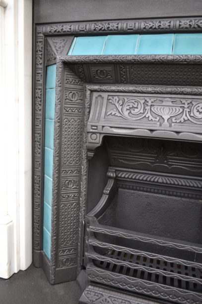 Victorian Tiled Insert 1496TI - Antique Fireplace Co