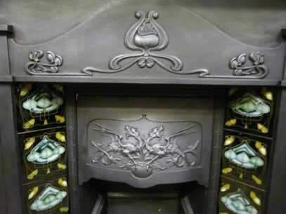 260TC_1500_Art_Nouveau_Tiled_Combination_Fireplace