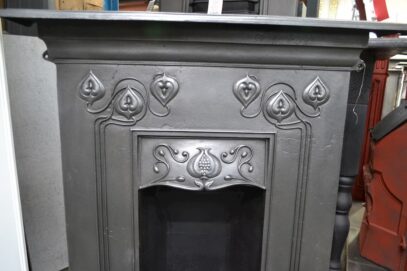 Art Nouveau Cast Iron Fireplace 1514MC - Oldfireplaces