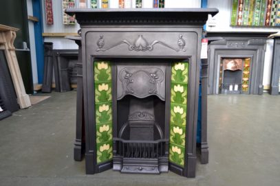 Genuine Art Nouveau Tiled Fireplaces 1638TC - Oldfireplaces