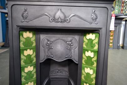 Genuine Art Nouveau Tiled Fireplaces 1638TC - Oldfireplaces