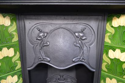 Genuine Art Nouveau Tiled Fireplaces 1638TC - Oldfireplaces